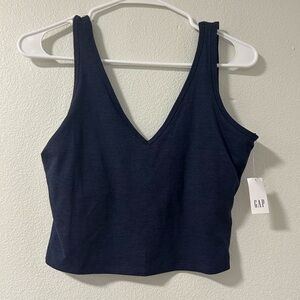 NWT GapFit Navy Longline V Neck Tank